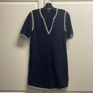 J. CREW navy swimsuit coverup